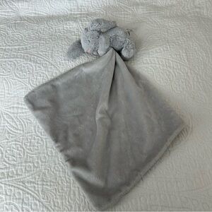 Jelly cat grey Plush Bunny Lovey baby Blanket